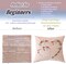 Crewel Pillow Case Embroidery Kit – Heart Floral Stamped Pattern 18x18in for Beginners (Coral)